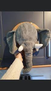 Stuffed Elephant S Head Wall Mounted