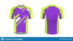 Cycling Jersey Vector Mockup T Shirt Sport Design Template