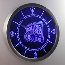 Rolling Rock Extra Pale Led Neon Wall Clock