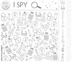 cal outline i spy game for kids