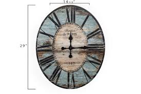 Wood Wall Clock Vintage Style