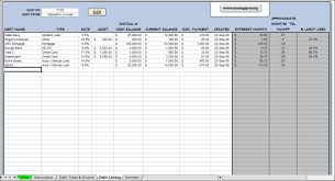 Excel Debt Tracker Spreadsheet Moneyspot Org