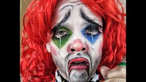 sad drunk clown makeup face paint