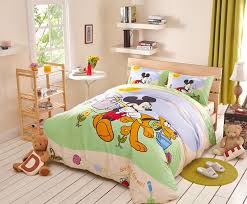 Mickey Mouse And Pluto Bedding Set Twin
