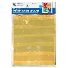 Learning Resources Magnetic Pocket Chart Squares Classroom