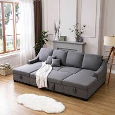 Dropship Upholstery Sleeper Sectional
