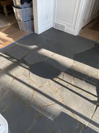how to paint an outdated slate floor