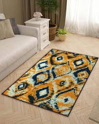 blue yellow rugs carpets