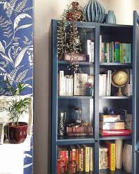 Navy Blue Ikea Billy Bookcase With