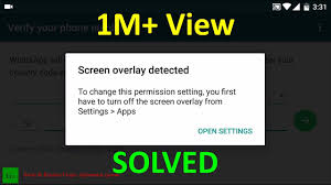 Many users across the globe have reported experiencing this issue on motorola and samsung devices. Solved Screen Overlay Detected Problem In Android Marshmallow Youtube