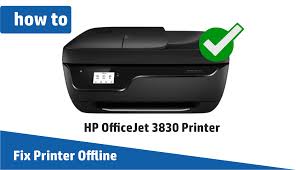 how to fix hp officejet 3830 printer