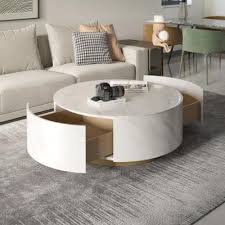 Round Glass Coffee Tables Accent