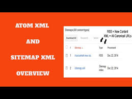 atom xml and sitemap xml