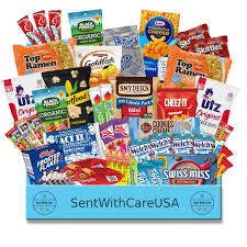 college student care package snack box