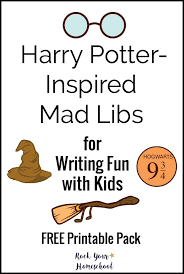 free harry potter inspired mad libs