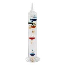 Galileo Thermometer 14in Tall With 5