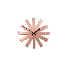 Copper Ribbon Wall Clock 118070 880