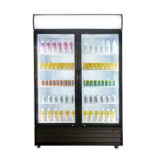 Commercial Upright Cooler Double Glass