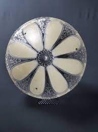 Antique Glass Ceiling Light Cover From