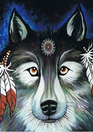 Maybe you would like to learn more about one of these? Spirit Wolf Greeting Card Free Post Suzartz