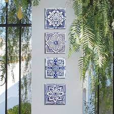 Garden Decor Tile Wall Art Ceramic Wall