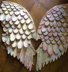 Large Colorful Iridescent Wall Wings