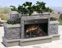 Dimplex Outdoor Electric Fireplace Is