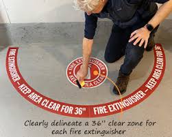 keep area clear floor signs