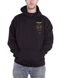 Twenty One Pilots Hoodie Official Trench Title Official Mens Black Pullover