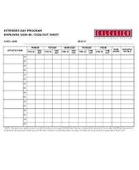 Employee Sign In Sheet Template Thepostcode Co