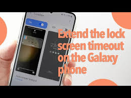 how to extend the lock screen timeout
