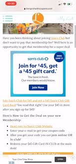 Check spelling or type a new query. Join Sam S Club 1 Year Membership For 45 Get 45 Gift Card Living Rich With Coupons