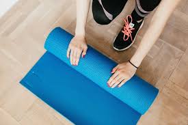 a yoga mat as an exercise mat