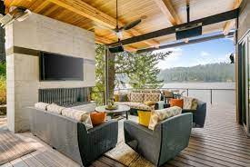 Beautiful Patio Designs With Tvs And