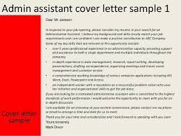 administrative assistant cover letter samples        Writing  