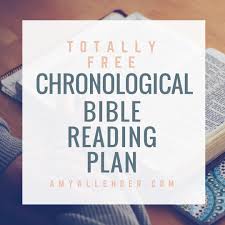 Printable Chronological Bible Reading Plan Printable And