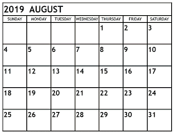 Free Printable Editable 6 Month Calendar July To December 2019