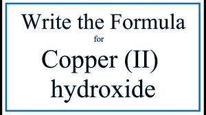 formula for copper ii hydroxide