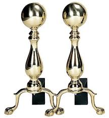 Ball Andirons Fireplace Accessories