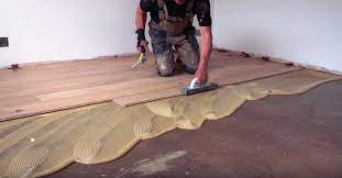 wood flooring during home renovation