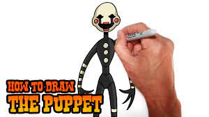 how to draw the puppet five nights at