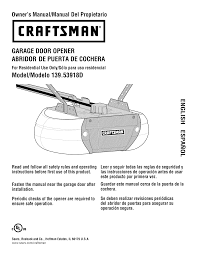 craftsman 13953918d garage door opener