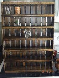 shot glass shelf wooden shelves rustic