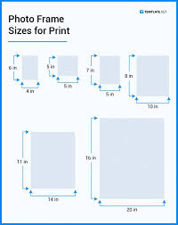 photo frame sizes dimension inches