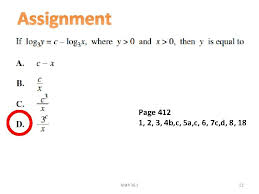 logarithmic and exponential equations write
