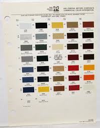 gmc truck color paint chips by ppg