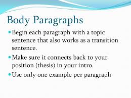 Transition Sentences Examples For Essays