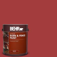 Behr 1 Gal Red Barn And Fence Exterior Paint