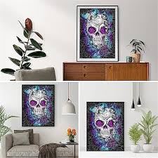 Wall Art Canvas Bloom Skull