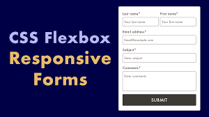 responsive forms with css flexbox